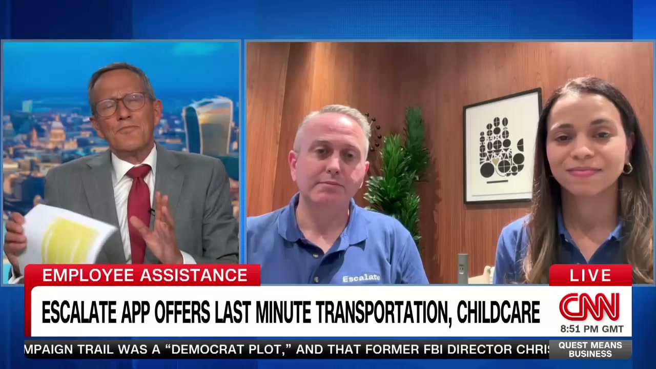Richard Quest speaking with Sean Segal and Sienna Daniel on CNN International